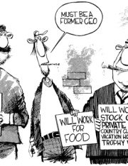 Greedy CEOs Are Overpaid, Pigs Also Do Not Fly