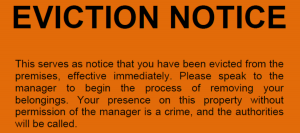 Eviction Notice