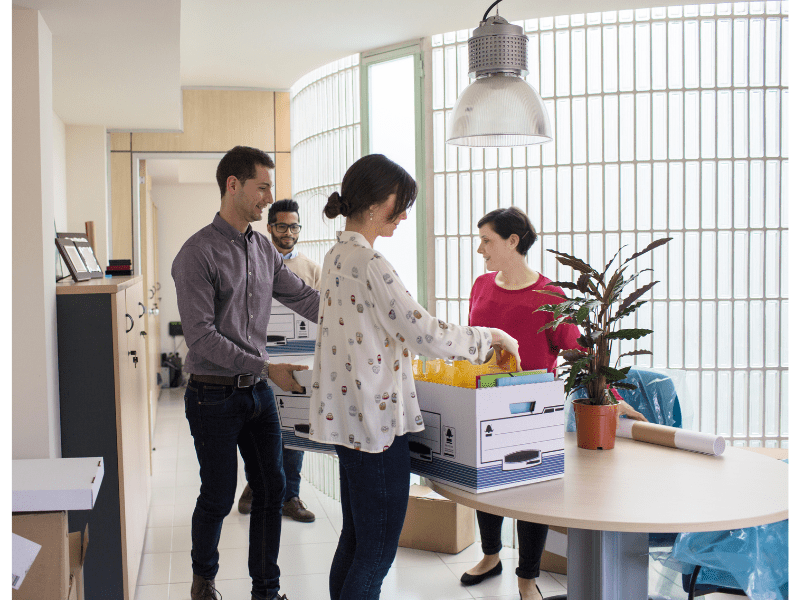 Staff Moving Into a New Building