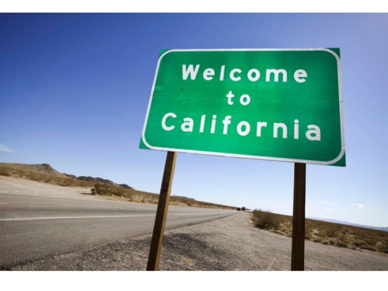 Welcome to California Sign