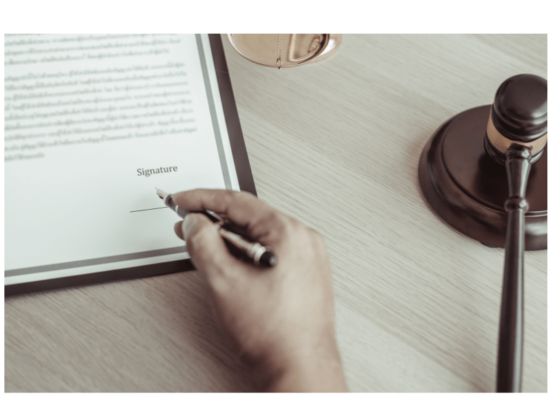 Lawyer Reviewing Documents