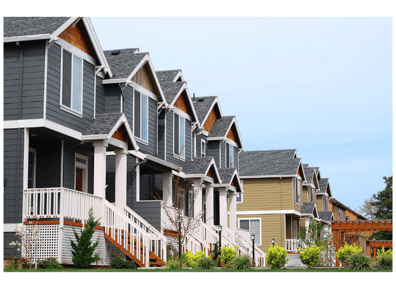 Row of New Homes