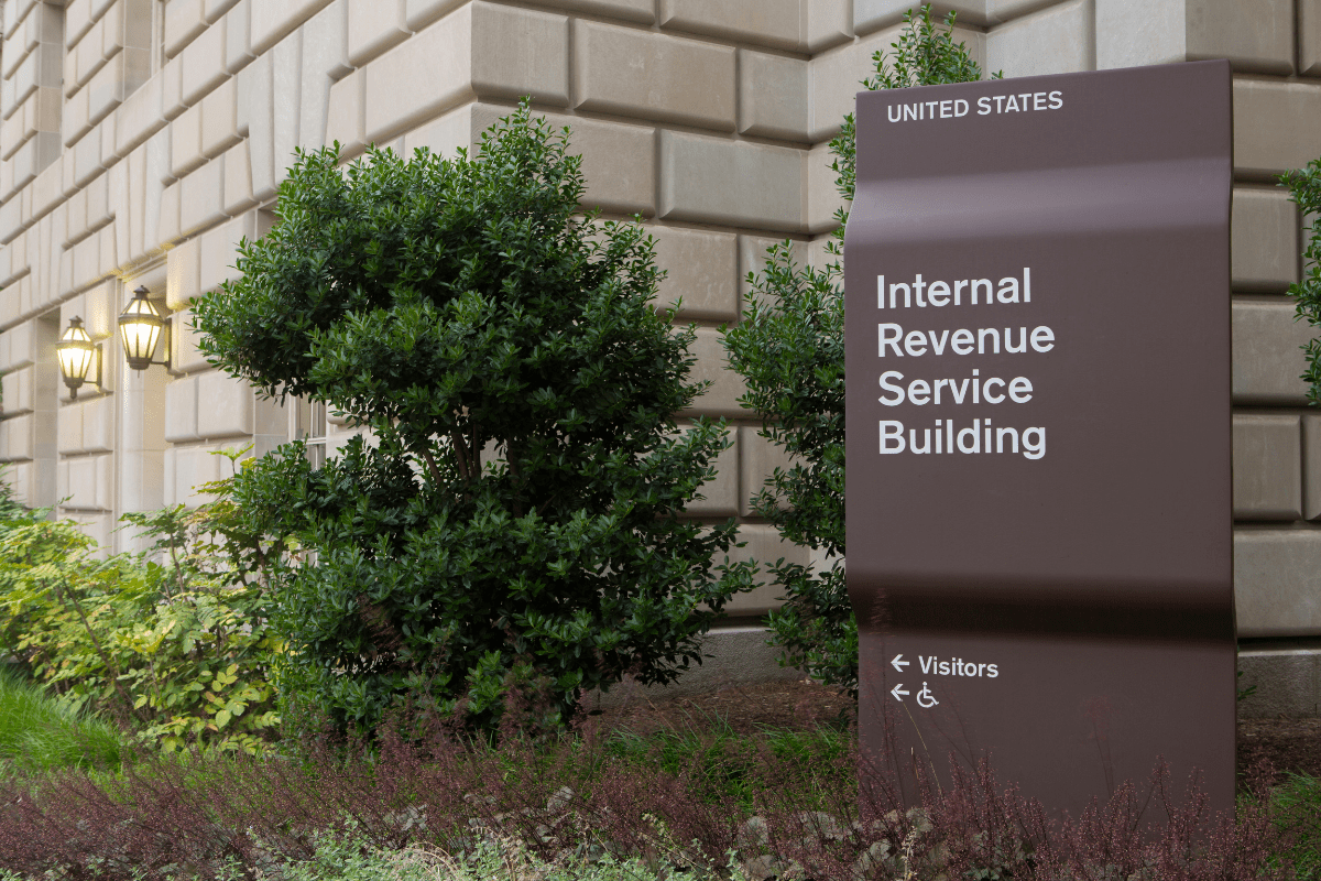 IRS Building Sign