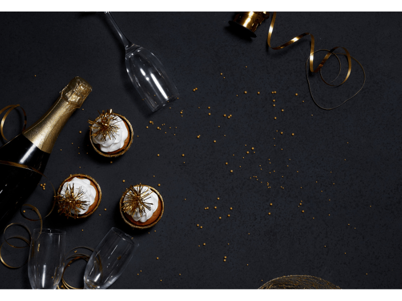 Holiday Items on Top of Table
