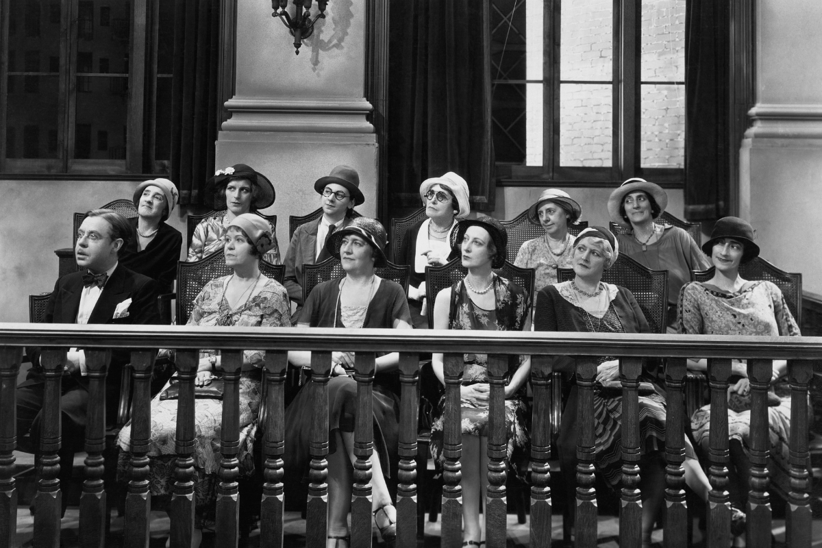 Jury During a Trial
