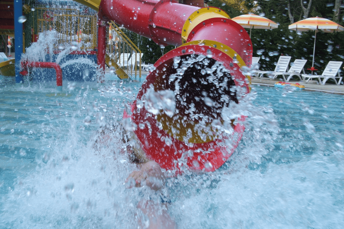 Exit to a Water Slide