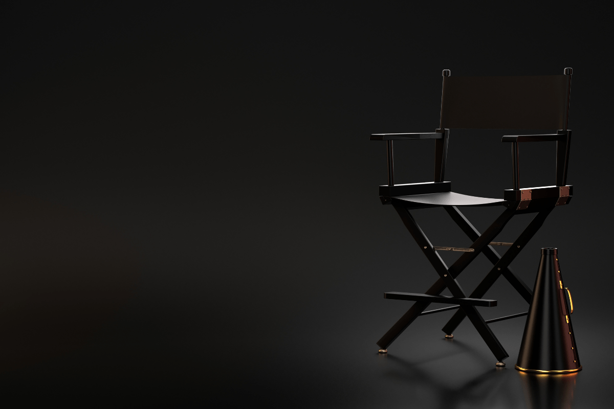 Director Chair on Set