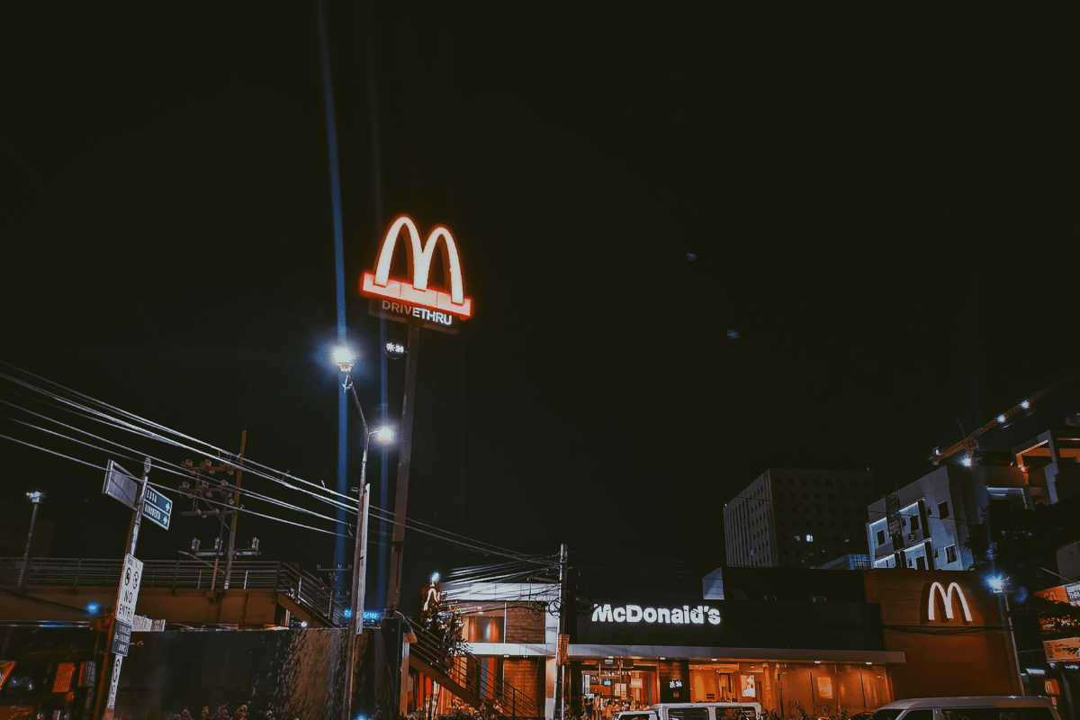 Front of McDonalds Restaurant