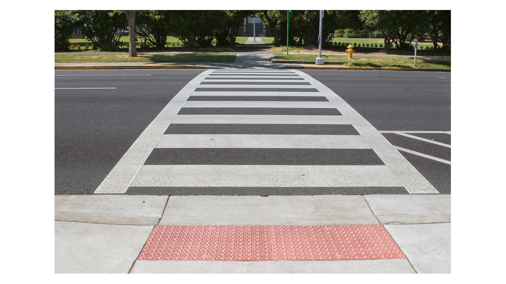 Photo of a crosswalk.